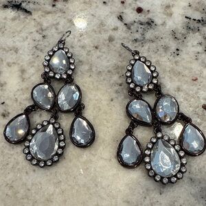 Source Unknown Crystal Drop Earrings